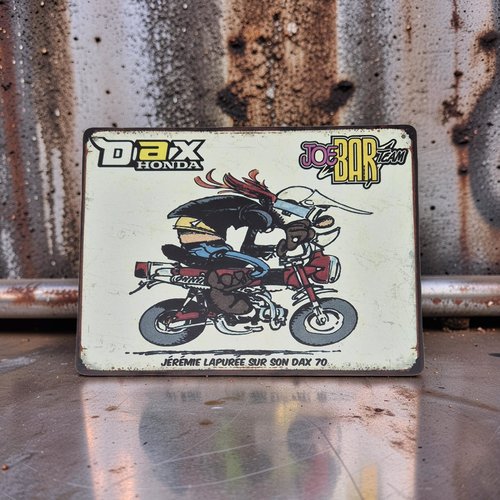 Plaque métal vintage jbt honda dax