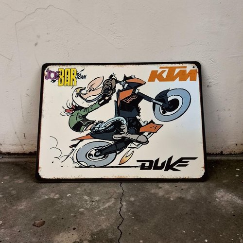 Plaque métal vintage jbt ktm duke