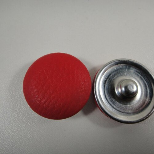 Cabochon bouton pression interchangeable chunk en simili cuir de 30mm pour adapter sur mes bijoux 