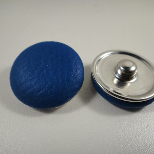 Cabochon bouton pression interchangeable chunk en simili cuir de 30mm pour adapter sur mes bijoux 
