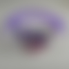 Bracelet en burna violet fluo pour bouton pression interchangeable chunk de 18 à 25mm 