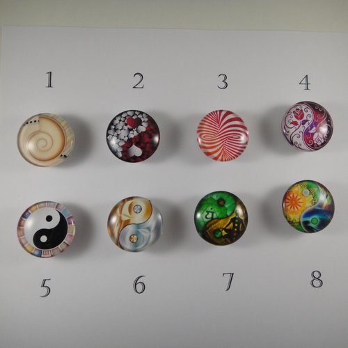 Cabochons boutons pressions chunk 30mm, série d