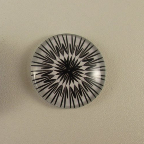Cabochon bouton pression chunk 30mm en verre pour adapter sur mes bijoux