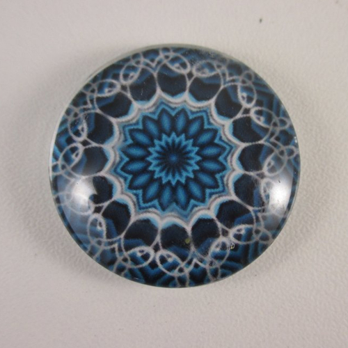 Cabochon bouton pression chunk 30mm en verre pour adapter sur mes bijoux