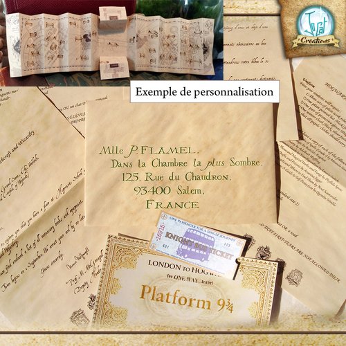 Lettre d'admission à Poudlard - 12 stickers décoratifs - Boutique Harry  Potter