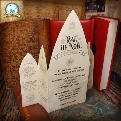 Invitation au bal de noël de poudlard