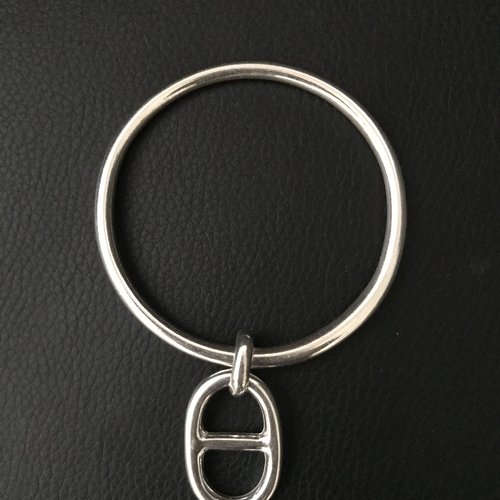 Jonc marine plaqué argent taille m 62,5