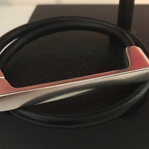 Bracelet cuir fermoir rectangle