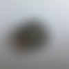 Bouton pression bijou strass couleur noire et cristal diamètre pression : 5,5 mm