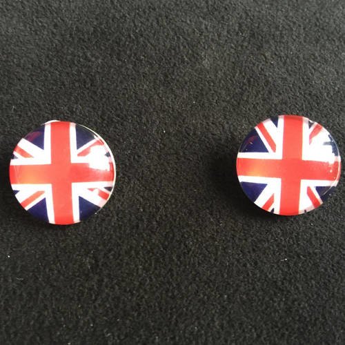 Bouton pression, bouton union jack, bijou cabochon, bouton drapeau, bouton royaume-uni, bouton tête de pression  5,5 mm