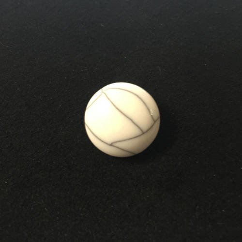 Bouton pression bijou cabochon blanc nervuré noir tête de pression  5,5 mm
