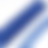 Dentelle guipure fleurie bleu marine, 4 cm, 1 yard