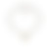 Collier cœur brisé phosphorescent – bijou halloween artisanal – chaîne argentée