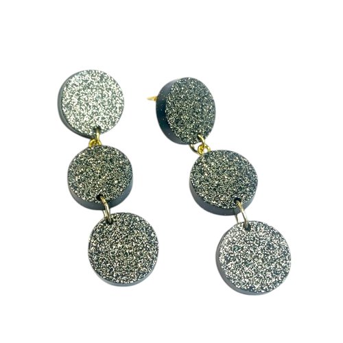 Boucles d’oreilles éclat doré – trio scintillant – bijou fait main chic et moderne