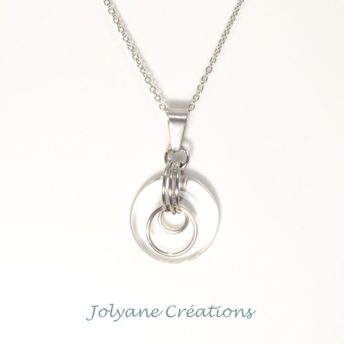 Collier en pierre de gemme naturelle cristal de roche