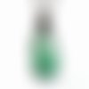 Collier pendentif en pierre de gemme naturelle aventurine verte (adopté)