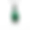 Collier pendentif en pierre de gemme naturelle malachite (adopté)