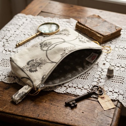 Trousse maquillage fait main