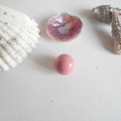 1 perle musical pour pendentif bola 16 mm rose