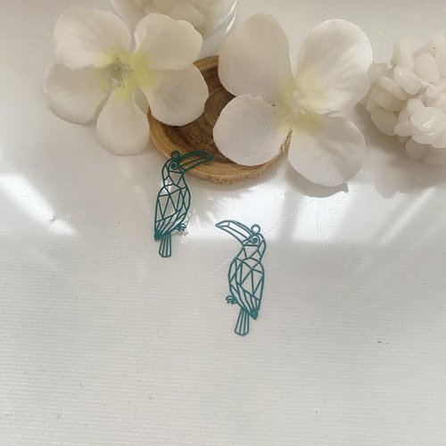 2 estampes fine toucan 28x10 mm