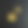 X2 pendentif sequin rond doré étoile sable 15mm