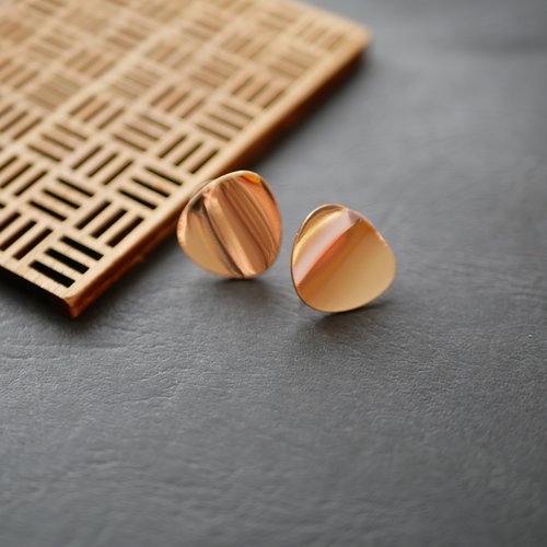 2 attaches de boucles d'oreilles support puce doré plateau 18mm
