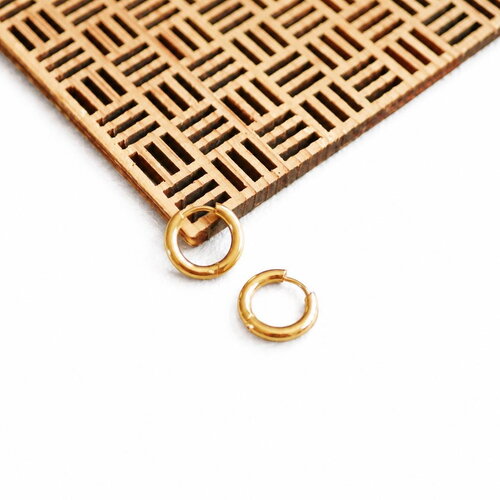 Créoles dorées 15mm en acier inoxydable, bijoux résistants à l’eau, boucles d'oreilles minimalistes waterproof