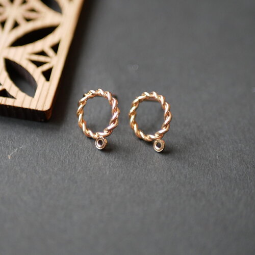 Boucles d'oreilles doré anneau rond. 12mm . accessoire de boucle d'oreille, fournitures pour boucles d'oreilles