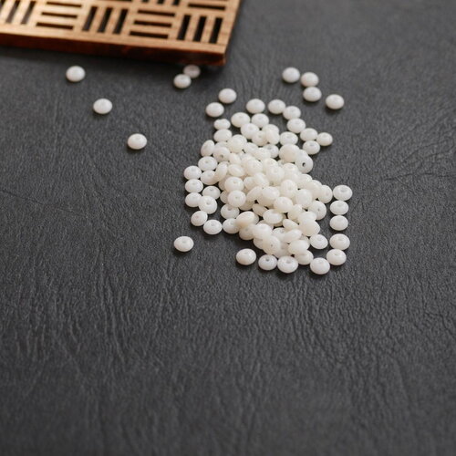 50 perles heishi nacre blanc écru 2x3mm. perles rondelles coquillage naturel. fournitures bijoux diy bracelet collier minimaliste