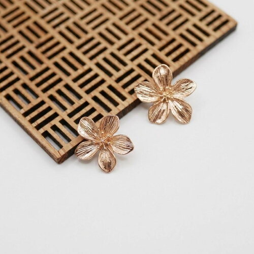 X2 connecteur fleurs doré, pendentifs en forme de grande fleur, fabrication de bijoux 20x23mm