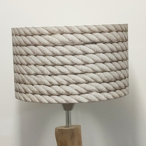 Abat-jour cordage marine – motif corde, déco bord de mer coastal, bohème & naturelle, luminaire marin tendance