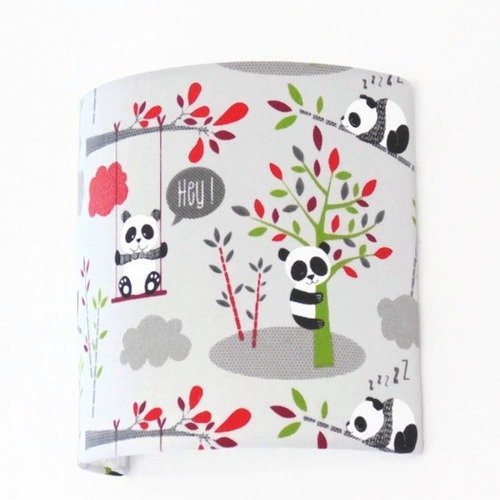 Applique murale panda chambre bébé enfant déco scandinave nature
