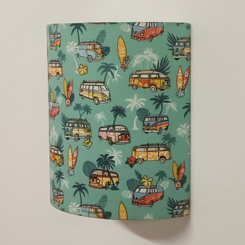 Applique murale surf hawaï – luminaire tropical, déco bord de mer, cadeau amateur de surf, artisanat français