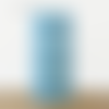 Lampe tube mini plumes de paon bleu