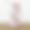 Lampe tube baby girl motifs rose et gris animaux  ø 15 cm