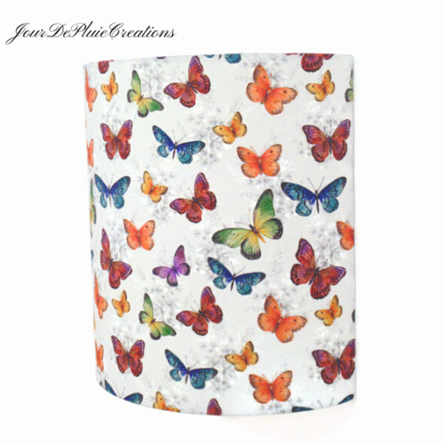 Applique murale papillons colorés décoration nature bohème luminaire floral chambre, salon, enfant