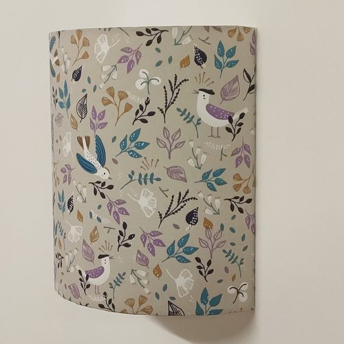 Applique murale oiseaux feuillage décoration nature campagne chic luminaire chambre, salon, entrée