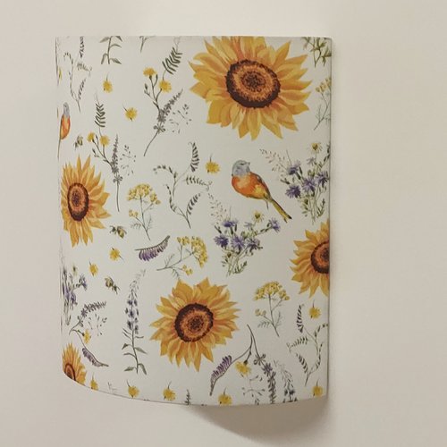 Applique murale tournesols décoration nature campagne chic luminaire floral chambre, salon, entrée
