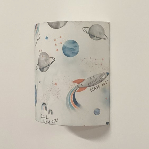 Applique murale enfant espace – fusées, planètes & étoiles, luminaire chambre bébé, déco astronomie, cadeau enfant