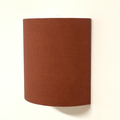 Applique murale terracotta effet textile, luminaire déco artisanal, style bohème, naturel, méditerranéen, chambre & salon
