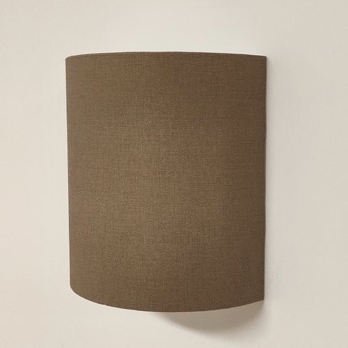 Applique murale taupe effet textile, luminaire déco artisanal, style scandinave, naturel, cocooning, chambre & salon