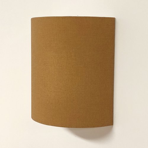 Applique murale ocre effet textile, luminaire déco artisanal, style bohème, ethnique, méditerranéen, chambre & salon
