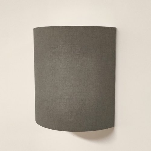 Applique murale gris foncé effet textile, luminaire déco artisanal, style moderne, industriel, scandinave, chambre & salon