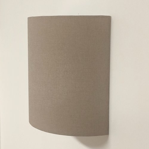 Applique murale beige effet textile, luminaire déco artisanal, style naturel, scandinave, bohème chic, chambre & salon