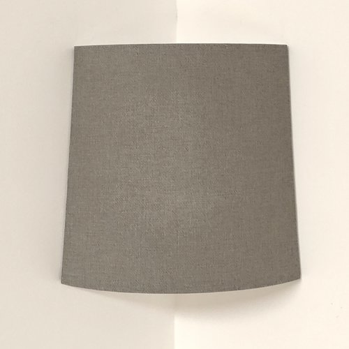 Applique murale d’angle trapèze gris foncé effet textile – luminaire mural design, déco moderne, industriel, contemporain