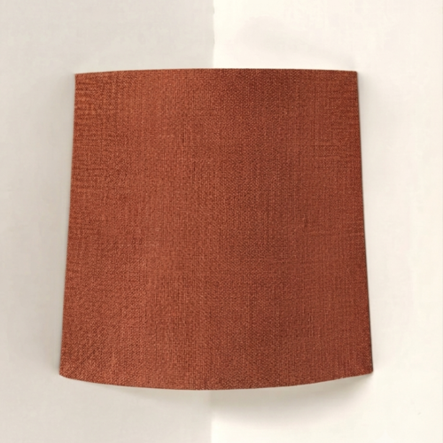 Applique murale d’angle trapèze terracotta effet textile – luminaire mural design, déco bohème, méditerranéenne, contemporaine
