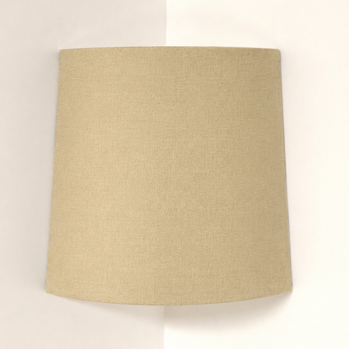 Applique murale d’angle trapèze sable effet textile – luminaire mural design, déco naturelle, scandinave, japandi, bohème