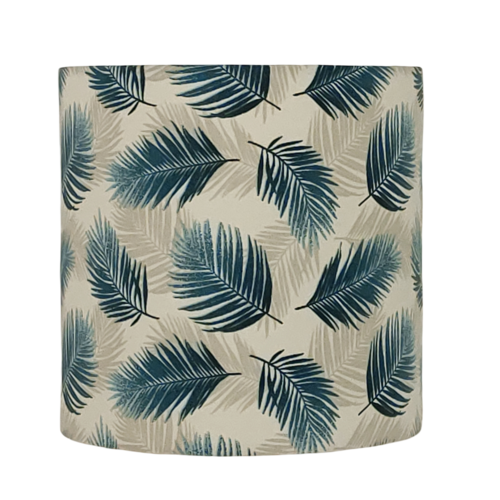 Applique muralde d'angle feuilles bleues tropicales - luminaire déco nature chic - fabrication artisanale française pour salon et chambre