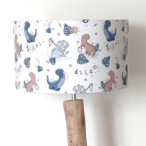 Abat-jour enfant dinosaures – déco chambre bébé, garçon, préhistoire, aventure, nature, cadeau anniversaire