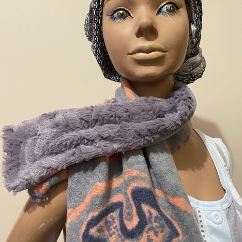 Echarpe mixte croisee